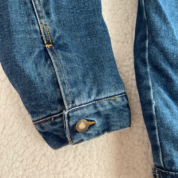 Lee Blue Denim Men’s XL Jacket NWT W/ Brown Corduroy Collar & Fleece Lining - Picture 13 of 16